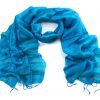 Turquoise Silk Scarf