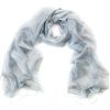 Silver Grey Silk Scarf