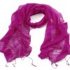 Shocking Pink Silk Scarf