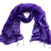 Purple Silk Scarf