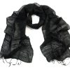 Black Silk Scarf