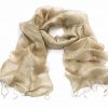 Light Brown Silk Scarf