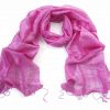Sugar Pink Silk Scarf
