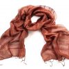 Terracotta Silk Scarf