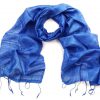 Royal Blue Silk Scarf