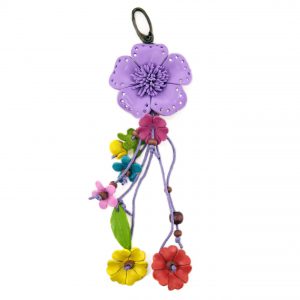 Lilac Pansy Handbag Charm