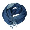 Blue Cotton Scarf