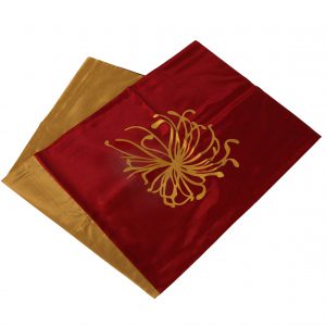 Deep Red and Gold Tablerunner