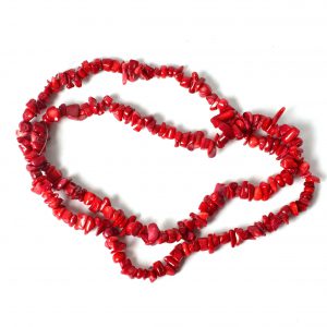 Coral Chip Bead String