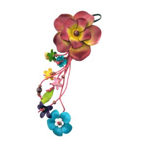 Large Flower Charm - Red