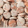 Artificial Jasper Disc Beads - Pack of 10