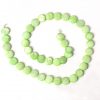 Shell Flat Beads Pale Green - 10mm String