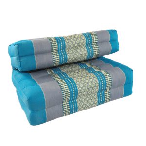 Double Fold Meditation Cushion - Blue