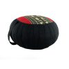 Zafu Cushion with Carrying Handle - Black/Black Elephant (DM13)