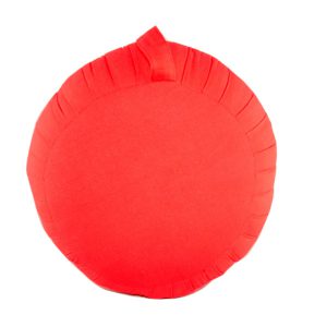 Zafu Cushion with Carrying Handle - Red