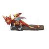Small Dragon Lying on Wood - Red